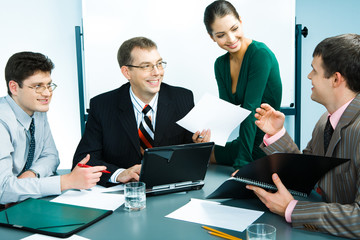 Canvas Print - Working group