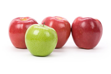 Wall Mural - Green Apple red apple