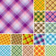 Big collection of seamless plaid patterns. Volume 4