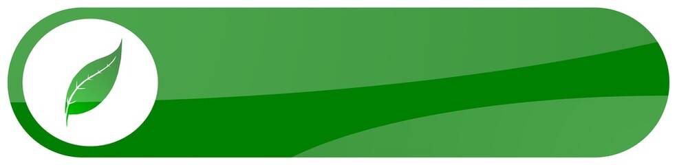 Poster - green flora aqua button