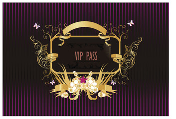 Wall Mural - entrada vip en vector