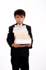Poster - young working student