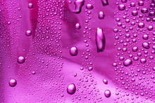 Pink Water Drop For Background