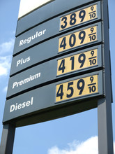 Higher Gas Station Price Sign