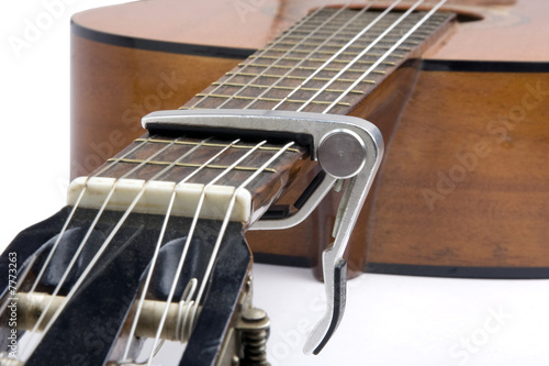 Fotomural Musique - Guitare classique et capodastre