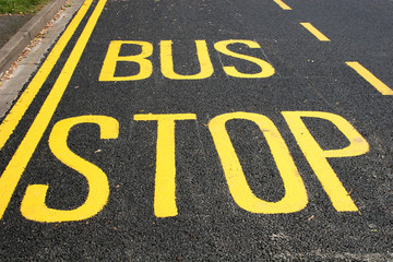 bus stop sign