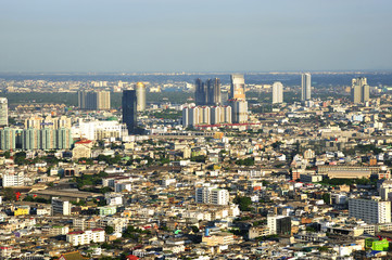 Wall Mural - Thailand Bangkok city sky view