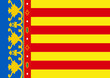 bandera de valencia. real señera. españa