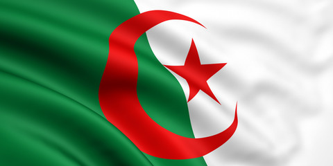 Wall Mural - Flag Of Algeria