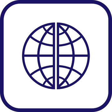 Vector globe icon. Simply change.