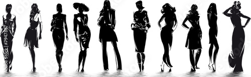 Fotografía mode - silhouettes de femme