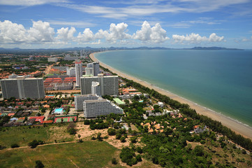 thailand view of jomtien and pattaya bay