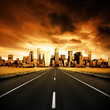 canvas print picture Urban Highway