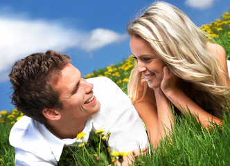 Wall Mural - couple in love
