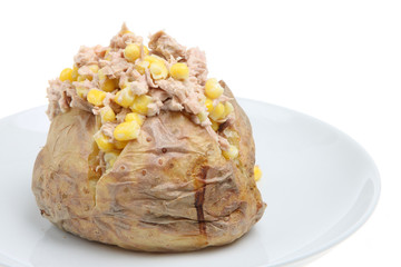 Wall Mural - Baked Potato with Tuna and Sweetcorn