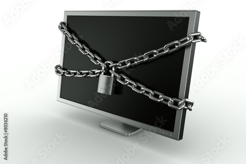 padlocked monitor