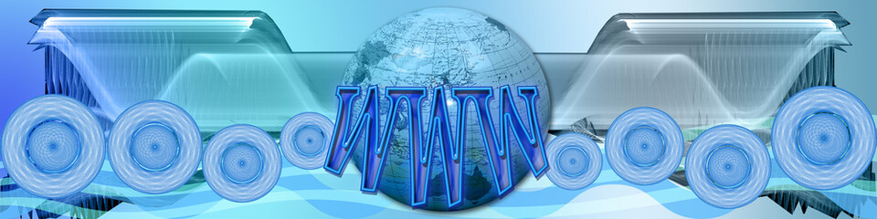 Wall Mural - Header: World Wide Web