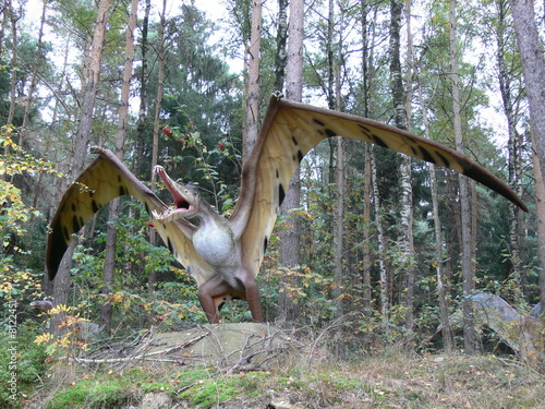 Naklejka - mata magnetyczna na lodówkę Flugdinosaurier