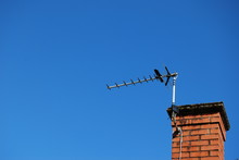 TV Aerial On Roof