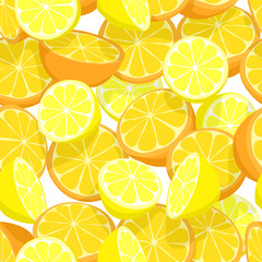 Wall Mural - Citrus seamless tile