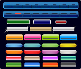 Collection web elements vector