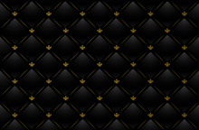 Vector Illustration Of Black Leather Background