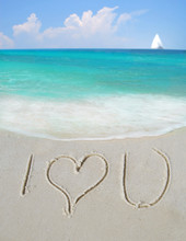 I Love You On Sand