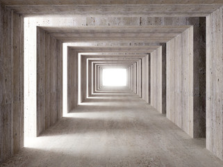 Fototapeta betonowy tunel