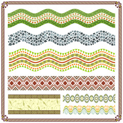 Wall Mural -  Vector illustration of Pattern Border