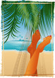 canvas print picture Sun-bath_in_the_hammock