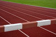 steeplechase barrier across running tracks