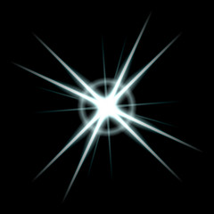 Wall Mural - abstract lens flare