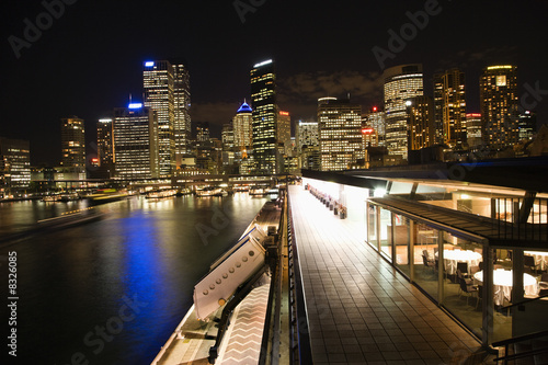 Obraz na płótnie canvas dwuczęściowy "dyptyk" Noc cityscape sydney, australia