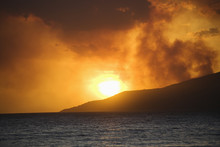 Sunset In Hawaii.