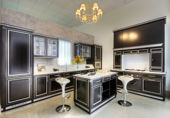 Luxurious kitchen in showroom 2  