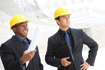 Business Team at Office Construction Site