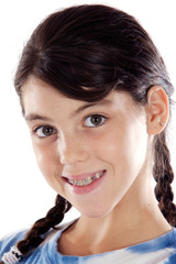 Poster - Adorable girl with braces