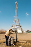 Fototapeta Paryż - Copy tower Eiffel