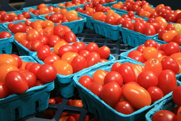 Organic Cherry Tomatoes at the Farmers Market