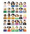Set of peoples icons