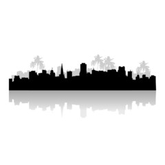 Poster - Tropical cityscape