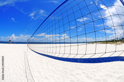 Fotoboard na płycie Siatka do siatkówki na plaży