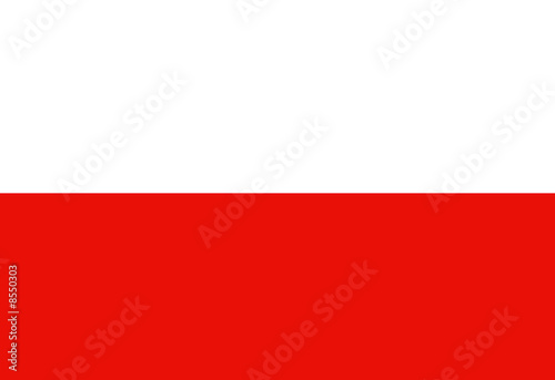 Plakat na papierze fotorealistycznym Polska flaga