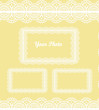Lace Scrapbook insert, Frames and Background Page