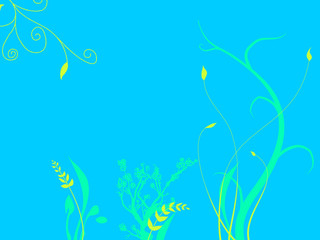 Aufkleber - Underwater Plants Growing On Sea Ocean Bed