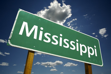 Wall Mural - Mississippi Road Sign