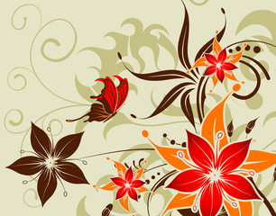 Poster - Flower background