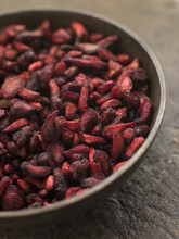 Dish Of Dried Pomegranate Seeds