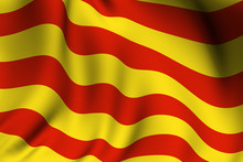 Rendered Catalunyan Flag