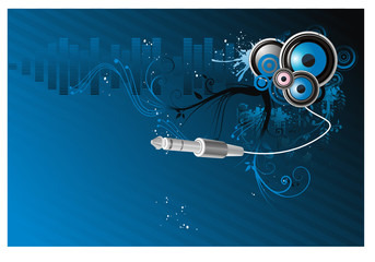 Wall Mural - composicion musical en vector